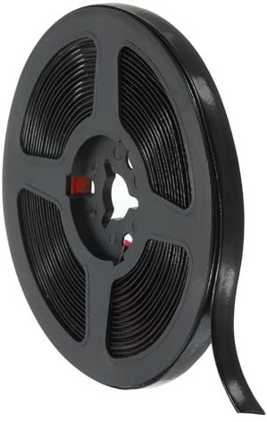 PATIKIL Tira de Sellado de Juntas 20 Pies Moldura de Pared Autoadhesiva Impermeable para Esquinas para Techo Encimera Inodoro Azulejo Bañera Cefluvio Negro