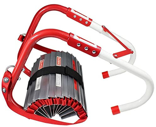 Rope Ladder,Safety Ladder Emergency Fire Escape Ladder, Portable 2-6 Sretractable Kiddie Safety Window Ladder/4M/13Ft