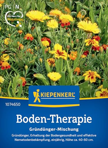 Kiepenkerl Boden-Therapiesamen Boden-Therapie Mischung 1074650 - Die perfekte Gründünger-Mischung für den Erhalt Ihrer Bodengesundheit und eine effektive Nematodenbekämpfung.