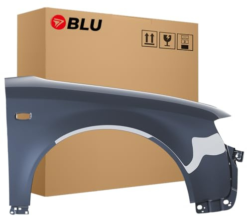 BLU Premium Kotflügel Passend für Audi A4 B6 LX7Z Rechts Silber | 2000-2004 | Vorderseite Vorne | Verzinkt & Lackiert | Einbaufertig