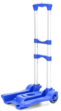 Lightweight Folding Hand Truck - Portable Telescopic Dolly Cart for Easy Travel, Shopping, and Moving Luggage - Compact Trolley for Effortless Transport and Storage