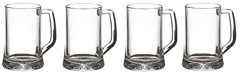 Lot de 4 verres à bière avec anse 32 cl
