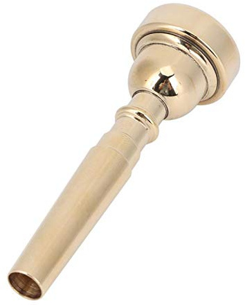 Trompetenmundstück, elegantes Messingmundstück Musikinstrumentenzubehör Geeignet für Anfänger und professionelle Trompeter(Golden 5C)