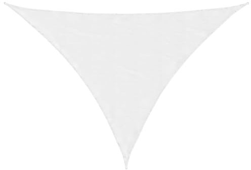 vidaXL Sonnensegel Wasserfest Sonnenschutz Windschutz Sonnendach UV Schutz Garten Terrasse Balkon Oxford-Gewebe Dreieckig 3x3x4,24m Weiß