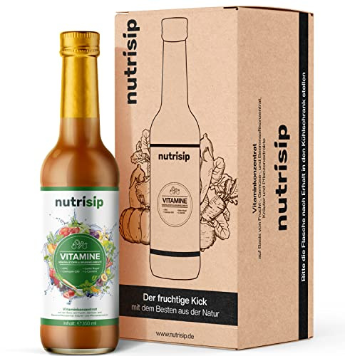 NEU! Flüssiges Multivitamin Mikronährstoffkonzentrat mit über 75 wertvollen Zutaten | Vitamin Komplex, Mineralien, Spurenelemente | für 30 tägige Kur - 350ml