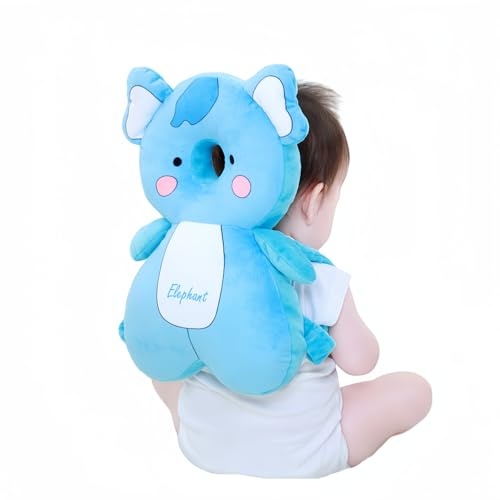 Zainetto protettivo per la testa del bambino, regolabile, imbottitura di sicurezza per bambini, regalo per poggiatesta (blu scuro)