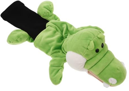 Milisten Golfschlägerhaube, Fahrerhaube, lustiges Tier-Design, grünes Plüschmuster, Golfschlägerabdeckung