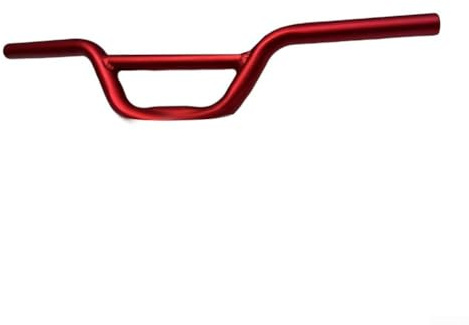 Manubrio per bicicletta in lega ergonomicamente progettato per bambini, offre una guida confortevole con una lunghezza di 520 mm e dimensione adatta dell'attacco (rosso)