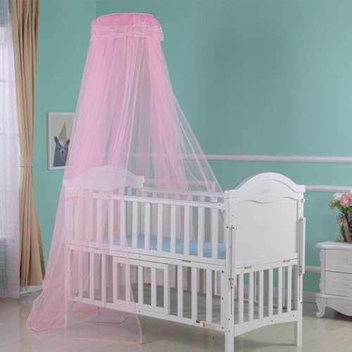 ITODA Baby barn myggnät universell säng baldakin spjälsäng andningsbart nät sängöverdrag nät hängande säng nät kupol myggnät för barn barnkammare sovrum (endast myggnät)