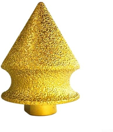 ZWEquipint Mola conica diamantata M10, punte svasate per smerigliatrice angolare, per smerigliatrice angolare, pietra, piastrelle, vetro, porcellana, lucidatura facciale (50 mm)