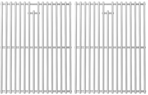 GFTIME Grillgaller i rostfritt stål 43,2 × 33,5 cm, grillgaller ersättning för Landmann Triton, Enders Boston/Monroe PRO 4, Broil King Baron/Crown, Napoleon LEX 485, 7 mm massivt grillgaller set om 2