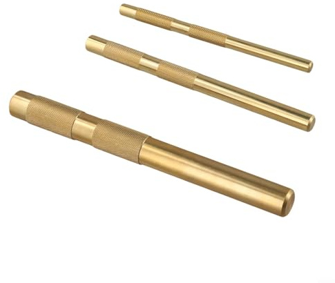 Punzoni di precisione in ottone, set completo di 3 scalpelli per meccanici e artigiani