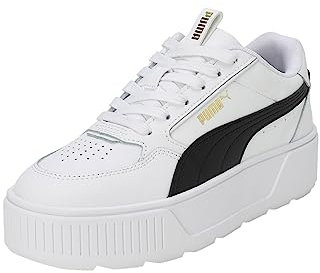 PUMA Women's Karmen Rebelle Sneaker, White Black, 6 UK