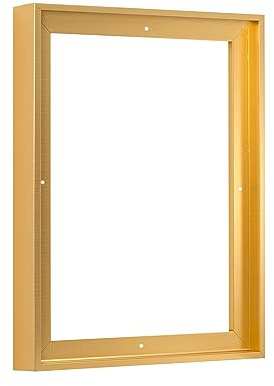 Pixy Canvas Floater Frame 8x10 for 1-1/4 (1.25) inch Deep Canvas Paintings/Canvas Prints/Wood Canvas Panels/Wall Art/Wall Decor/Home Decor/Artwork (Brass Gold, 8 x 10 inch, Portrait)