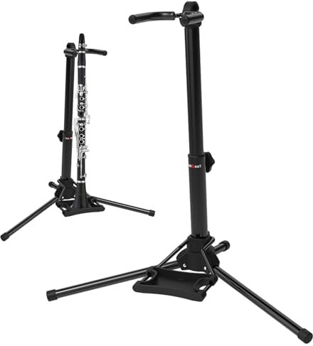 Veeteah Aerophonständer, elektrischer Blasrohrständer | Stabiler Metallständer | Blasinstrumentenzubehör, höhenverstellbar, Blasinstrumentenständer für digitales Blasinstrument
