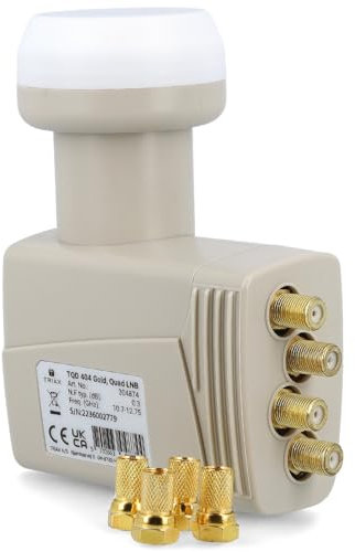 Triax Quad LNB + 4 Fstecker