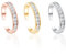 WBZOWRB Zehenringe für Frauen, Verstellbarer Hypoallergener Bandring aus Zirkonia,Silber/Roségold/Gold Zehenring Set Strand Fußschmuck für Den Sommer,Zehe Finger Gemeinsam Schwanz Ring, 3 Stück