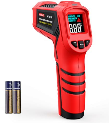 Wintact Laser Infrared Thermometer Gun, Surface Heat Temperature Gun, Non-Contact Digital Thermometer for Kitchen Cooking Food, Pizza Oven, BBQ, Griddle, Soap Making, HVAC