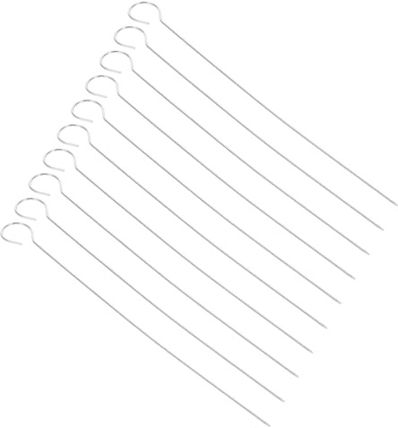 VALICLUD 25 piezas Brochetas Inoxidable para Barbacoa Resistentes al Calor para Carne y Verduras para Asados y Reuniones