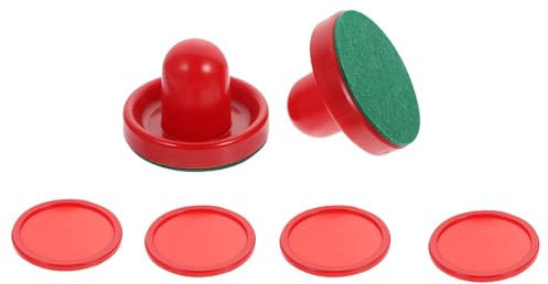 Pousseur de Hockey à Air en Plastique Rouge, 1 Set