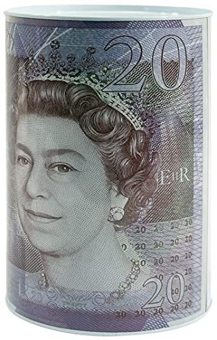 SAPRA® | BANKNOTE EXTRA LARGE JUMBO MONEY TIN SIZE 1PACK | 4 designs: £5, £10, £20 and £50