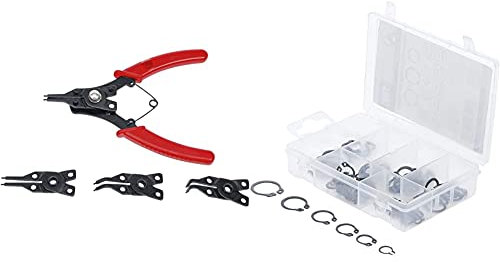 Kraftmann - Set Di 5 Pinze Per Anelli Di Sicurezza & Forza Uomo 88168 esterno di Seeger Ring di assortimento (Ring) | Ø 8 – 19 mm | 78 PZ.