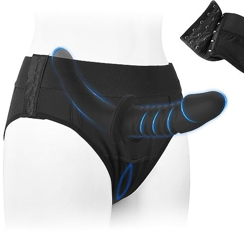 BDSMLOVE Strap On Double Dildo Set for Women, Removable Realistic Double Dildo Adult Toys for Lesbian Couples