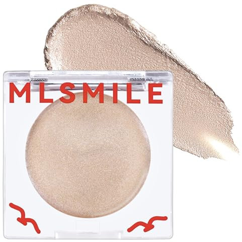 Jutqut Highlighter Makeup, Face Highlighter Makeup Palette, Natural Glossy Finish, Blush Creme Natürlich Glow Blusher Make-up Glattes #07