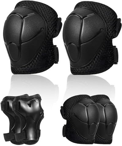 FAELNK Knieschoner Kinder Inliner Schoner Kinder Schutzausrüstung mit Knieschoner Ellenbogenschoner und Handgelenkschoner für 3-8 Jahre Jungen Mädchen Skaten Radfahren Rollerblading Rolle