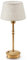 EGOBASIC Cordless Table Lamp Rechargeable, Small Portable Battery Operated Lamp with Dimmer, Touch Dimmable Lamp for Living Room, Bedroom, Dining, Outdoor, Restaurant, Linen Fabric, Antique Brass