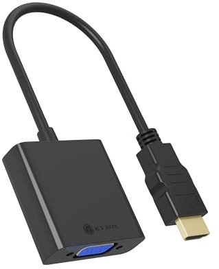 ICY BOX 2-in-1 Adapter HDMI auf VGA (1920x1200 Hz), IB-AC502a