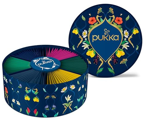 Pukka Herbs | Premium Organic Herbal Tea Selection Gift Set Box | Eco-Conscious Gift Collection | Perfect for Any Tea Enthusiast | 90 Tea Bags | 6 Distinct Flavours