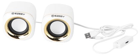 VILLCASE Haut-parleurs Pc Alimentés par USB Haut-parleurs Externes pour Ordinateur Enceinte Compacte De Bureau