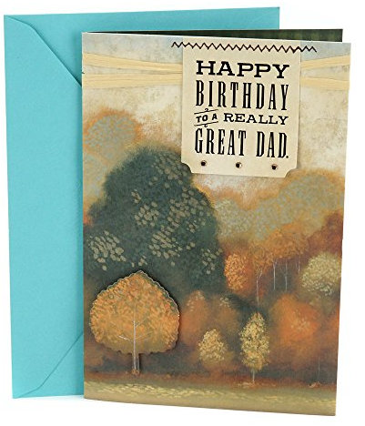Hallmark Birthday Greeting Card to Father (Autumn Landscape)