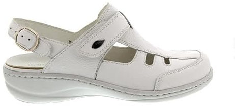 Waldläufer Heria, Clog, Pigalle (Glattleder), Weiss, Klettverschluss, Weite H 408704-172-150 Gr. 41