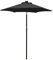 vidaXL Sonnenschirm mit LED-Leuchten Ampelschirm Gartenschirm Marktschirm Strandschirm Schirm Kurbelschirm Terrassenschirm Schwarz 200x211cm Aluminium