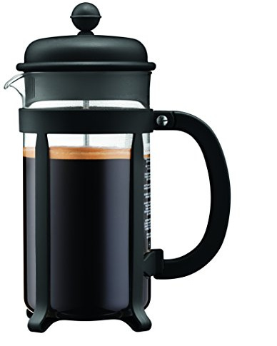 Bodum Java French Press Coffee and Tea Maker with SAN Plastic Shatterproof Carafe, 34 Ounce, Black