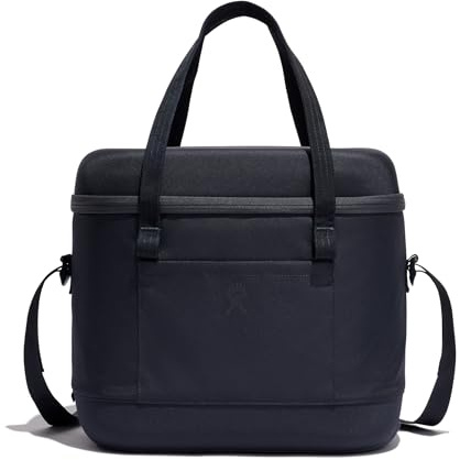 HYDRO FLASK - Carry Out Soft Cooler 20 L (21.1 qt) - Insulated Soft Cooler with Wide Opening and Lightweight Design - Up to 24 Hours Cold - Recycled Polyester - Black