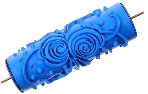 UKCOCO 2pcs Rubber Glue Roller Paint Wallpaper Tool Grain Printing Roller Design