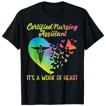 CNA Nurse Certified Nursing Assistant Heart Certified T-Shirt