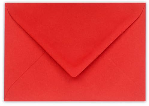 Kuvertwelt Briefumschläge DIN C6 (162x114mm) 25 Stück Rot Nassklebende Umschläge für Karten und Einladungen – Umschläge für Geschäftspost, Büro, Hochzeit und den privaten Gebrauch
