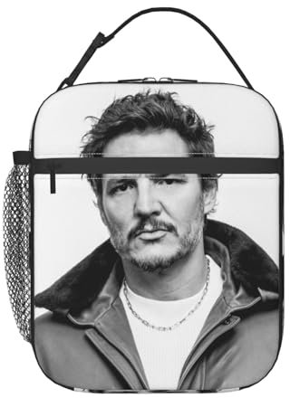 EZKYZTLW Pedro Star Pascal Isolierte Lunchtasche für Damen, Kühltasche, wiederverwendbare Lunchbox, Behälter für Arbeit, Büro, Reisen, Picknick
