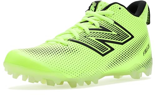 New Balance Kid's FreezeLX v5 Youth Lacrosse Shoe, Afterglow/5614 Black, 3 Little Kid