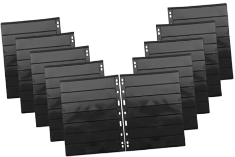 ERINGOGO 10Sheets Standard Stamp Pages for Stamp Collecting Albums Stamp Collecting Albums Transparent Holders Double Sided Design for Coin and Postage Stamp Display