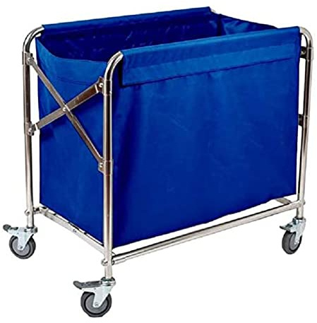 Carrello portatile per servizi di pulizia e biancheria, design robusto per una facile mobilità
