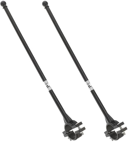 PRETYZOOM Soporte para Asta de Bandera de Bicicleta, Ajustable para Manillares de 2-2,5 Cm, Resistente al Exterior, 2 Piezas sin Bandera, Soporte Compacto y Ligero para Ciclismo