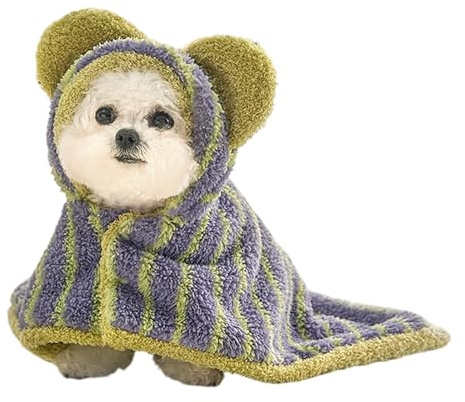 Liakyunf Accappatoio Per Cani - Cappa Morbida Per Cuccioli Da Dormire - Avvolgente Per Doccia Per Cuccioli,Per Amanti Degli Animali Nuoto Passeggiate Dormire Toelettatura Inverno Cliniche Veterinarie