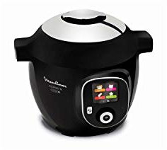Moulinex Multicuiseur Intelligent Cookeo+ Connect via Application Bluetooth 6L 6 Modes de Cuisson 200 Recettes Préprogrammées Jusqu'à 6 Personnes Noir CE857800