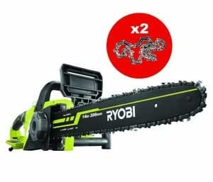 RYOBI Tronconneuse 1900 W - 35 cm + 2 chaines - RCS1935B2C