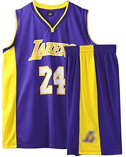 Basketbollströja och shorts, vuxen basket jersey, basket ärmlös kostym, basket sportkläder, T-shirt väst + shorts, ungdomlig tröja, lila, 4XL
